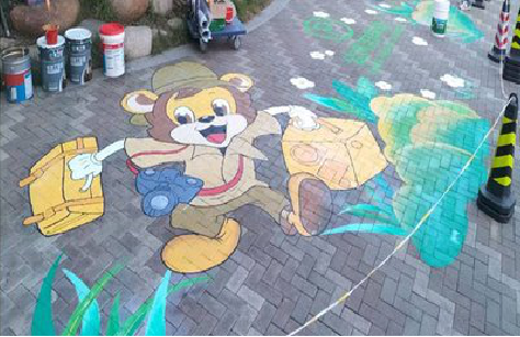 通山夏季画地面彩绘会遇到的问题