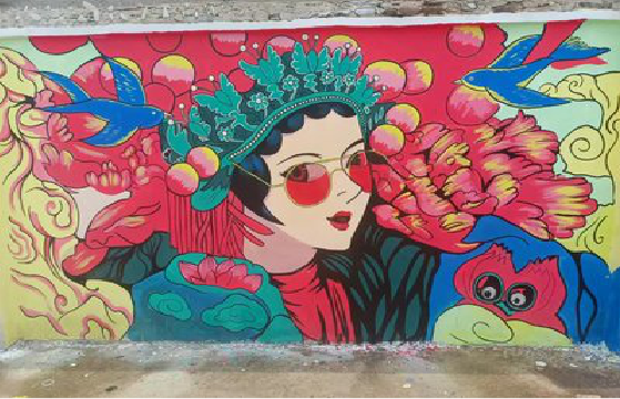 通山墙体彩绘-网红墙