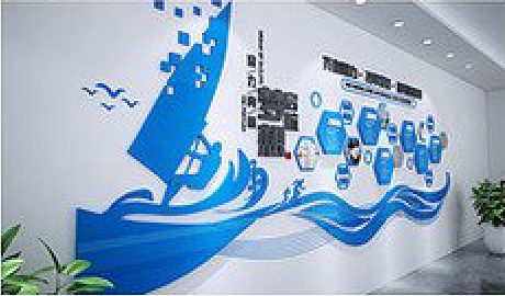通山海浪主题文化墙如何设计？
