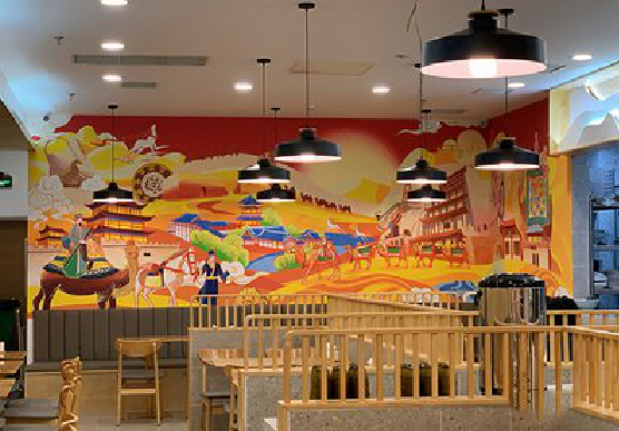 通山商业空间彩绘介绍。