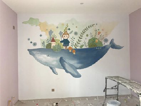 通山手绘墙的特点及优势。